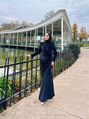 Yandan Bağlamalı Kadife Elbise Yandan Bağlamalı Kadife Elbise