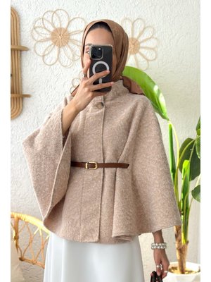 Taş Rengi Kemerli Panço