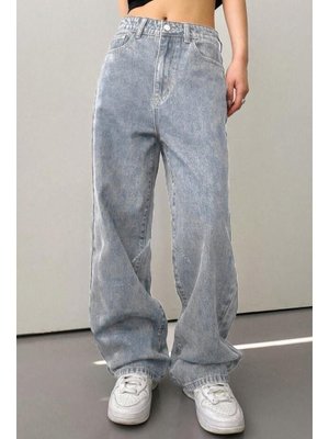 Açık Mavi Baggy Kot Pantolon