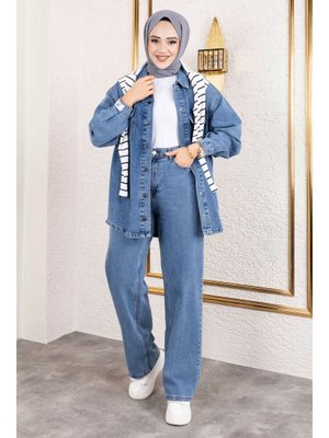 Açık Mavi More Denim Takım
