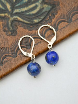 Çok Renkli Lapis Lazuli Taşlı Küpe