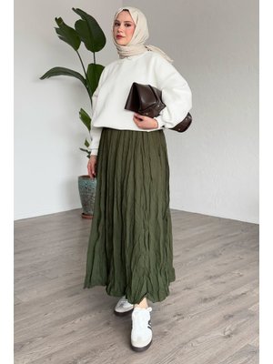 Haki Kraş Etek Haki Kraş Etek