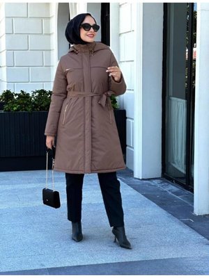 Şişme Kuşaklı Mont Şişme Kuşaklı Mont