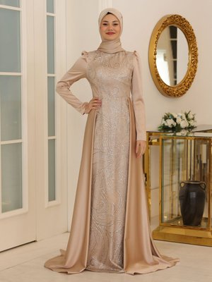 Gold Rengi Miray Abiye Elbise Gold Rengi Miray Abiye Elbise