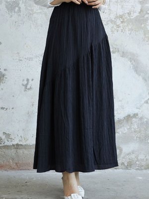 Arina Biye Detay Gofre Etek Siyah Arina Biye Detay Gofre Etek Siyah