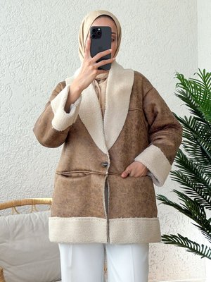 İçi Peluşlu Kısa Mont Taba