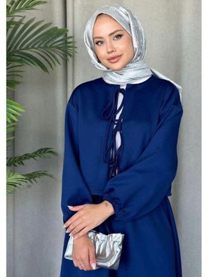 Scuba Bağcıklı Etek Takım Lacivert