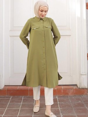 Armin Trend Tunik Yağyeşili Armin Trend Tunik Yağyeşili