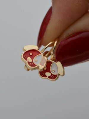 Mini Köpek Küpe Renkli