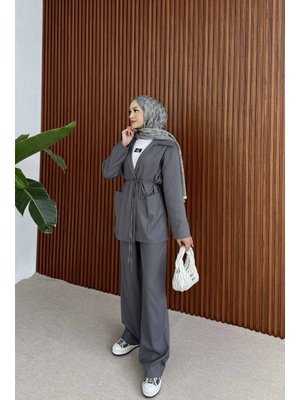 Antrasit Ceketli Takım