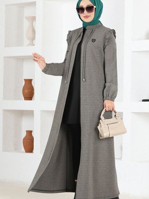 Fermuarlı Ferace Vizon