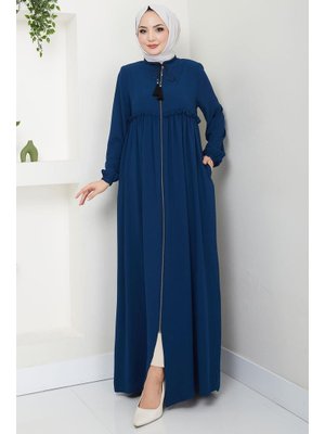 Petrol Bağcıklı Pile Detaylı Ferace Petrol Bağcıklı Pile Detaylı Ferace