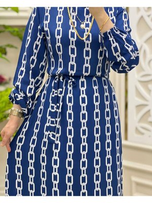 Zincir Desenli Elbise Zincir Desenli Elbise