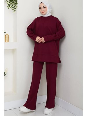Bordo Zülal Modal İkili Takım Bordo Zülal Modal İkili Takım