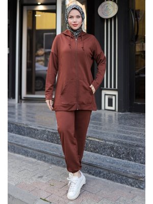 Kahve Rival Tunik Pantolon İkili Takım Kahve Rival Tunik Pantolon İkili Takım
