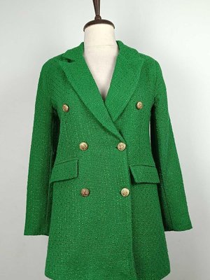 Düğmeli Ceket Yeşil Düğmeli Ceket Yeşil