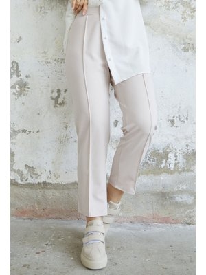 Taş Beli Fermuarlı Çimalı Pantolon Taş Beli Fermuarlı Çimalı Pantolon