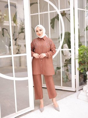 Kahve Taşlı Takım Kahve Taşlı Takım