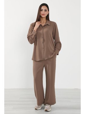 Çikolata Rahat Ve Şık Günlük Aerobin Takım,tk