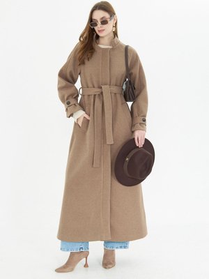 Tam Boy Astarlı Kaşe Kaban