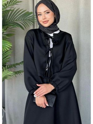 Scuba Bağcıklı Etek Takım Siyah