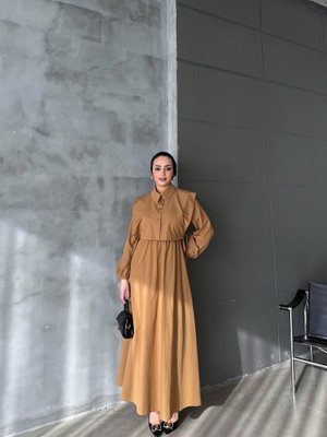 Hardal Larin Yelekli Elbise