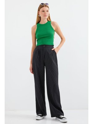 Siyah Yüksek Bel Palazzo Pantolon Siyah Yüksek Bel Palazzo Pantolon