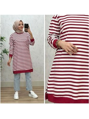 Battal Çizgili İki İplik Tunik Battal Çizgili İki İplik Tunik
