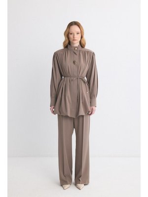 Vizon Sendy Balon Gömlek Takım