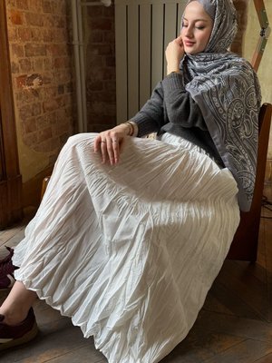 Kraş Etek Beyaz Kraş Etek Beyaz