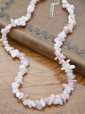 Çok Renkli Morganit Taşlı Kolye