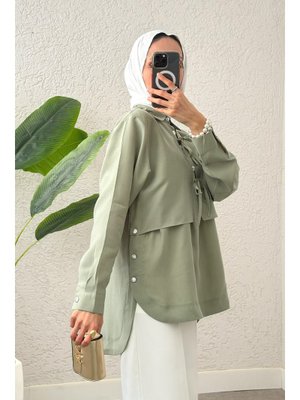 Mint Yeşili Bolero Detaylı Tunik