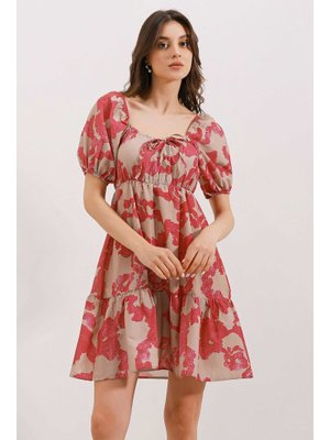 D. Fuşya Kloş Poplin Elbise D. Fuşya Kloş Poplin Elbise