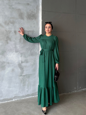 Işıl Elbise Zümrüt