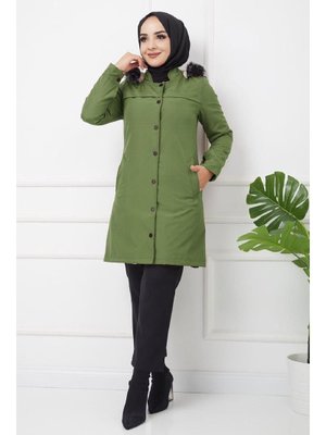 Haki Önü Çıtçıtlı Bondit Mont Haki Önü Çıtçıtlı Bondit Mont