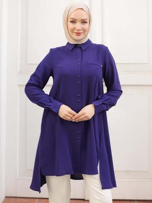 Armine Trend Yeni Sezon Gömlek Yaka Düğmeli Tunik Armine Trend Yeni Sezon Gömlek Yaka Düğmeli Tunik