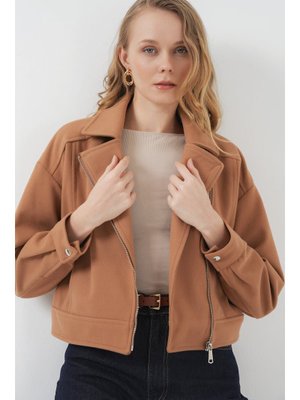 Camel Kısa Kaşe Ceket Camel Kısa Kaşe Ceket