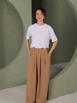 Bej Bol Paça Pantolon Bej Bol Paça Pantolon