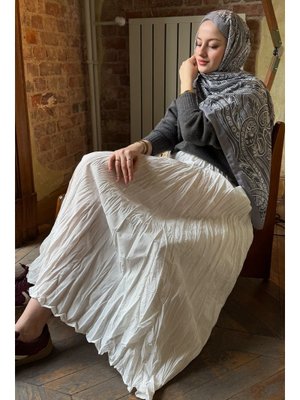 Beyaz Kraş Etek Beyaz Kraş Etek