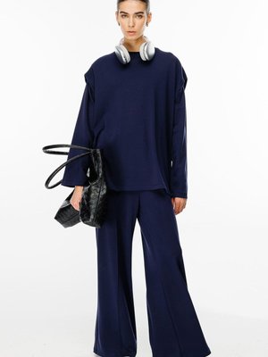 Vatkalı Compact Pamuk Lacivert Sweatshirt