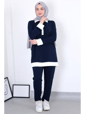 Kadın Ayrobin 2li Gömlek Yaka Takım