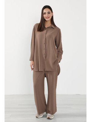 Çikolata Rahat Ve Şık Günlük Aerobin Takım,tk
