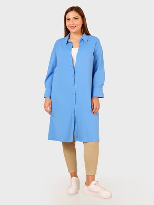 Mavi Büyük Beden Tunik