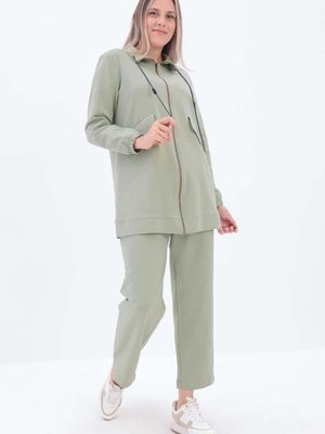 Defne Kordonlu Kapak Cepli Eşofman Takımı