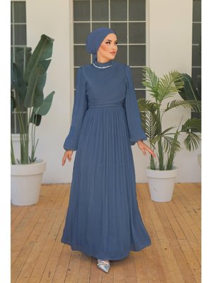 İndigo İlay Işıltı Abiye Elbise İndigo İlay Işıltı Abiye Elbise