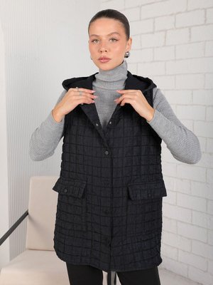 Siyah Kapitone Yelek Siyah Kapitone Yelek