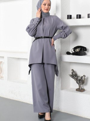 Antrasit Kemer Detaylı Takım