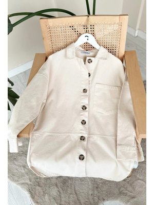 Peyda Ekru Gabardin Ceket
