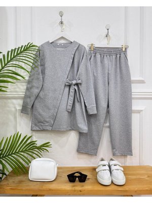 Dalya İkili Takım Gri Dalya İkili Takım Gri