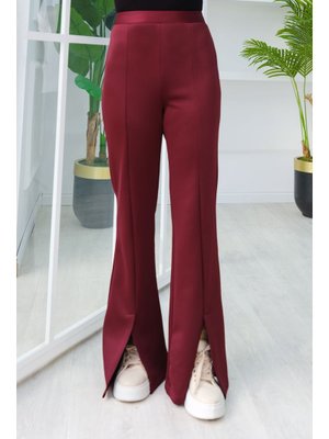 Mürdüm Ön Yırtmaçlı Scuba Pantolon